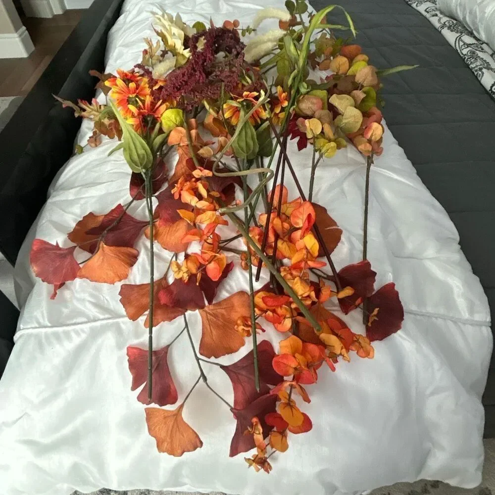 FALL Silk Flower Bouquet of 15 Stems